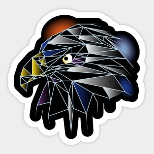 polygonal eagle Sticker